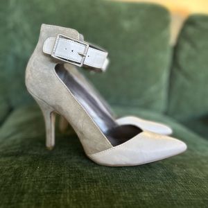 Calvin Klein Color Block Ankle Strap Pump